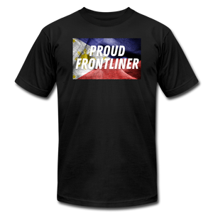 Proud Frontliner - Philippines Unisex Jersey T-Shirt - black