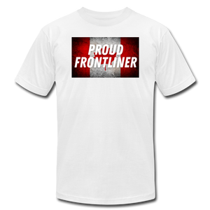 Proud Frontliner - Canada Unisex Jersey T-Shirt - white