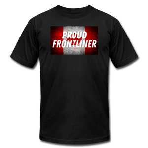 Proud Frontliner - Canada Unisex Jersey T-Shirt - black