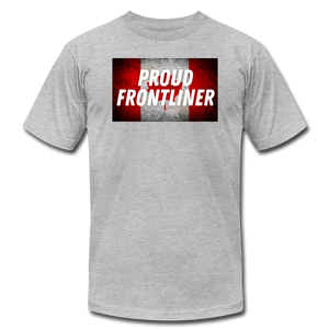 Proud Frontliner - Canada Unisex Jersey T-Shirt - heather gray