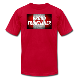 Proud Frontliner - Canada Unisex Jersey T-Shirt - red