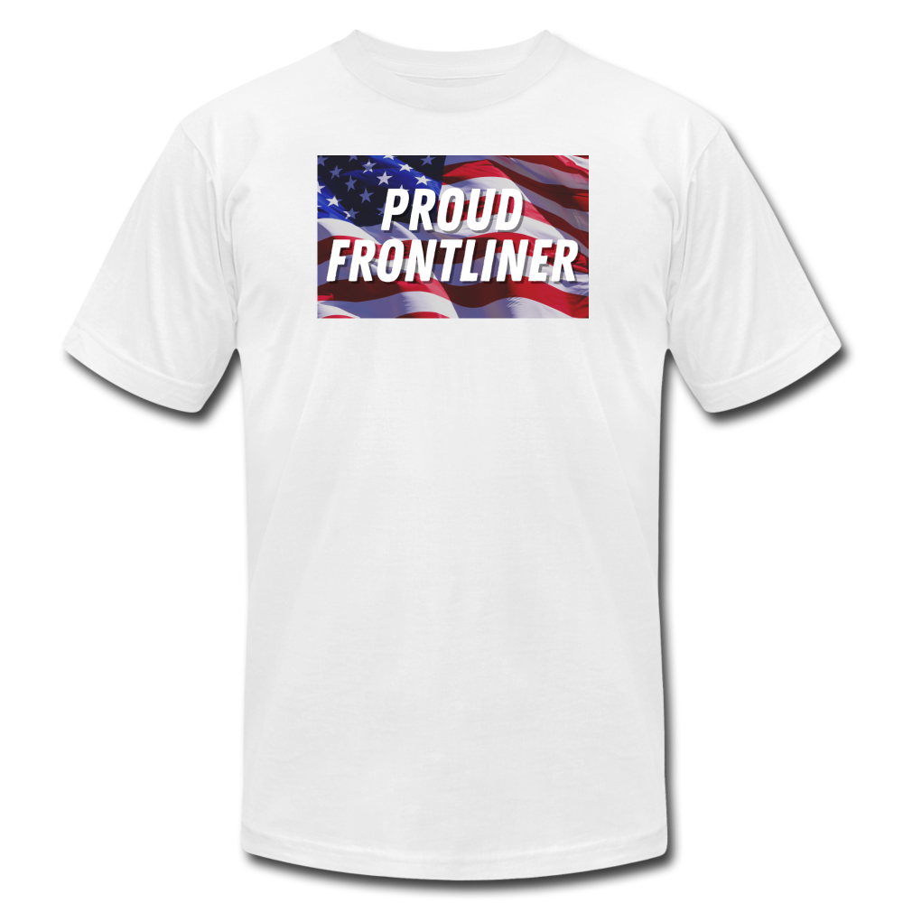 Proud Frontliner - USA Tee - white