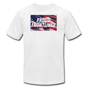 Proud Frontliner - USA Tee - white