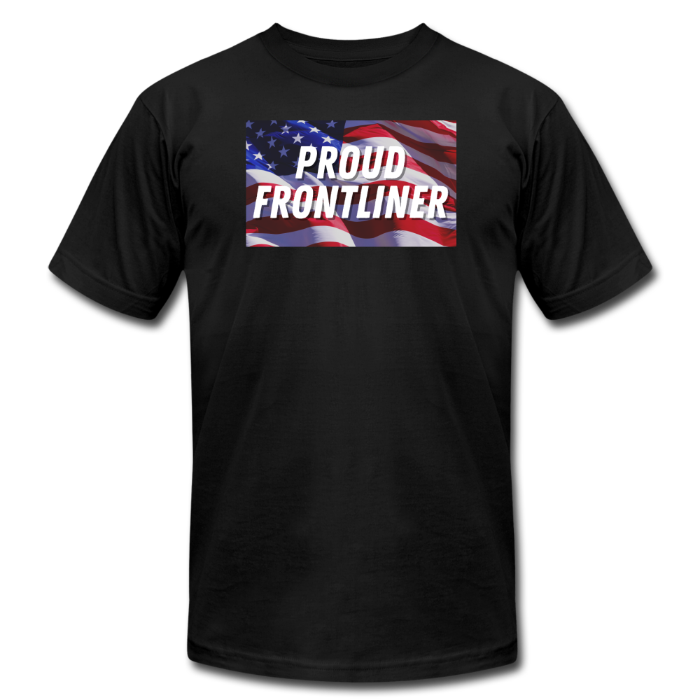 Proud Frontliner - USA Tee - black