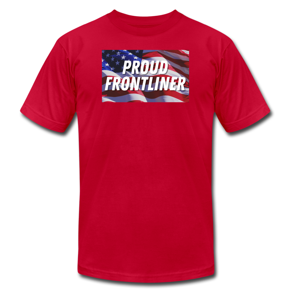 Proud Frontliner - USA Tee - red